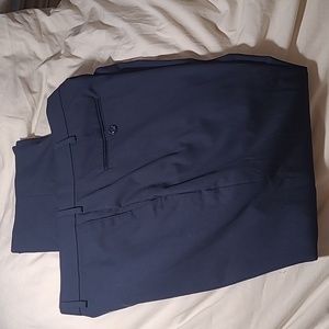 Savane Mens 42 x 30 dark blue classic dress pants slacks